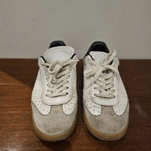 Isabel Marant White and Gray Casual Sneakers